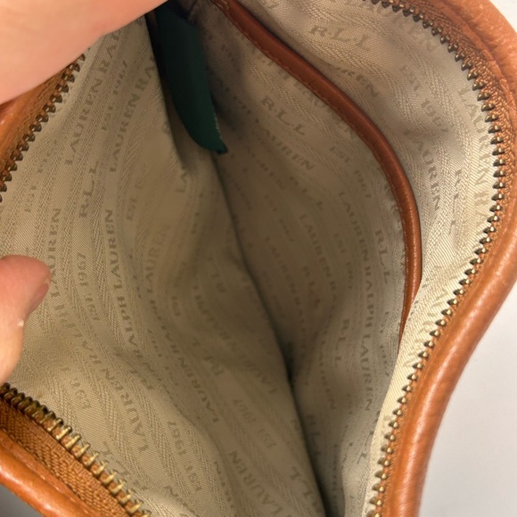 Lauren Ralph Lauren brown leather crossbody bag - Picture 6 of 10
